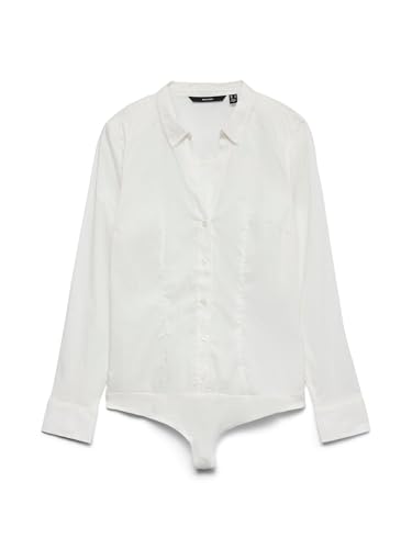 VERO MODA Damen Vmlady L/S G-String New Noos Langarmshirt, Snow White, XL EU von VERO MODA