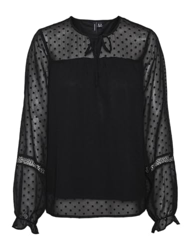 VERO MODA VMLEAH LS LACE TOP WVN GA NOOS von VERO MODA