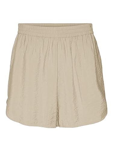 VERO MODA Damen VMLENA HW SHORTS WVN NOOS ,Irish Cream ,M von VERO MODA