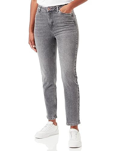 VERO MODA Damen VMLINDA HR MOM Jeans GU214 GA NOOS Hose, Medium Grey Denim, 27/32 von VERO MODA