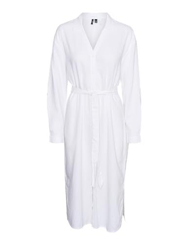 Vmlinn Linen Loose Calf Shirt WVN Noos von VERO MODA