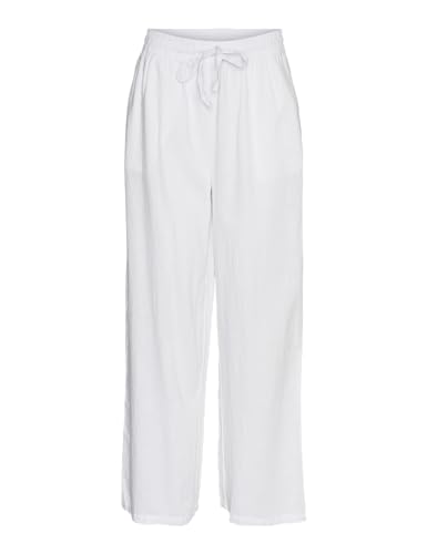 VERO MODA Damen VMLINN Pants WVN NOOS Hose, Snow White, Medium von VERO MODA