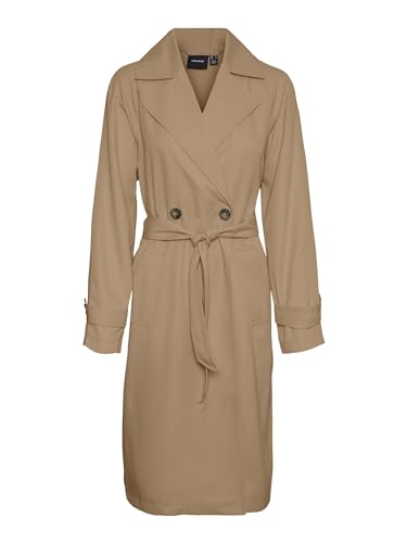 VERO MODA Damen VMLOU Long Trenchcoat NOOS Jacke, Tannin, SW / 34L von VERO MODA