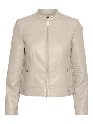 VERO MODA Damen VMLOVE Love Short Coated Jacket Jacke, Oatmeal, L von VERO MODA