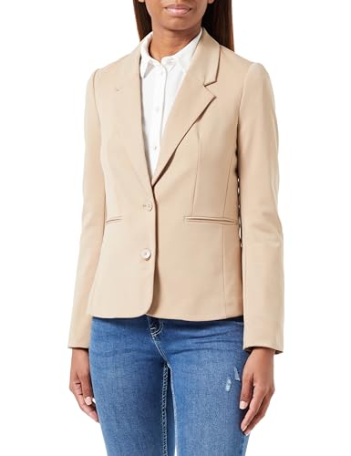 VERO MODA Damen Vmlucca Ls Slim Jersey Blazer Noos Blazer, Silver Mink, L von VERO MODA