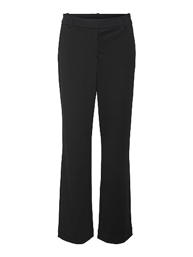 VERO MODA Damen VMLUCCA MR Straight Jersey Pant NOOS Hose, Black, XXL/34 von VERO MODA