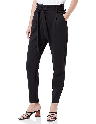 VERO MODA Damen VMLUCCAEVA HR Paperbag Pant GA NOOS Hose, Black, S/32 von VERO MODA