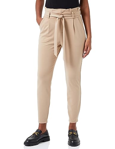 VERO MODA Damen VMLUCCAEVA HR Paperbag Pant GA NOOS Hose, Silver Mink, L/30 von VERO MODA