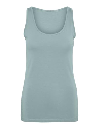 VERO MODA Damen VMLULU Long Tank JRS GA NOOS Top, Gray Mist, Large von VERO MODA