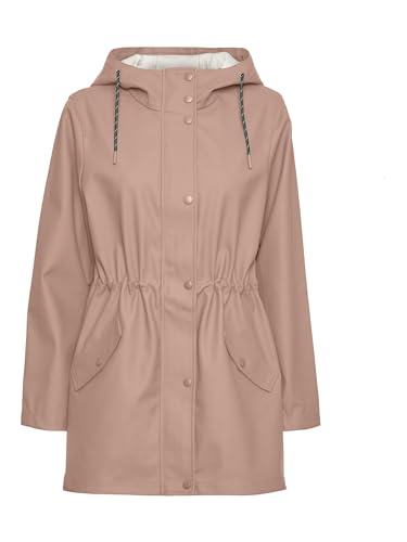 VERO MODA Damen VMMALOU Coated Jacket NOOS Petite Jacke, Mahogany Rose, L/P von VERO MODA