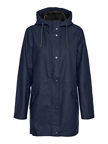 VERO MODA Damen VMMALOU Coated Jacket NOOS Petite Jacke, Navy Blazer, L/P von VERO MODA