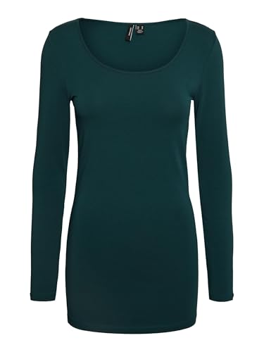 VERO MODA Damen VMMAXI My LS Soft Long U-Neck, Reflecting Pond, M von VERO MODA