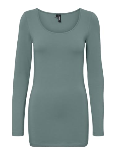VERO MODA Damen VMMAXI My LS Soft Long U-Neck, Stormy Sea, XXL von VERO MODA