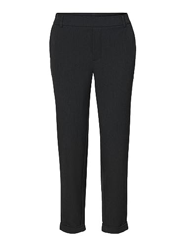 VERO MODA Damen VMMAYA Mr Loose Solid Pant Noos Hose, Grau (Dark Grey Melange Dark Grey Melange), XS / 32L von VERO MODA