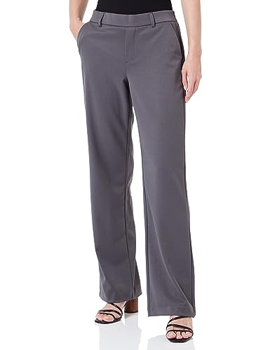 VERO MODA Damen VMMAYA MR Straight SOLID Pant NOOS Hose, Grey Pinstripe, L/32 von VERO MODA