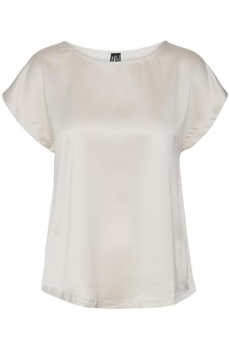 VERO MODA Damen VMMERLE Mix WVN GA NOOS Top, Silver Lining, Small von VERO MODA