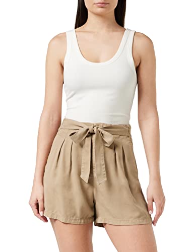 VERO MODA Damen VMMIA HR Loose Summer Shorts GA NOO 10209543, Silver Mink, S von VERO MODA