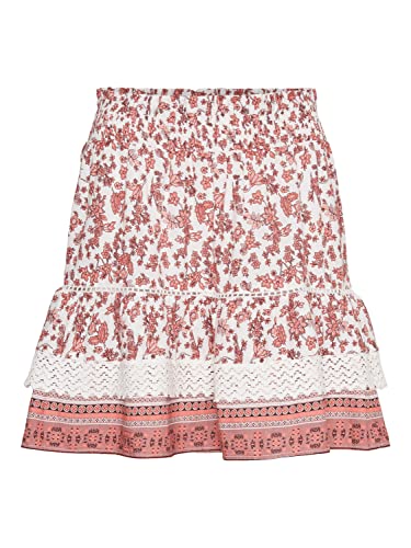 VERO MODA Damen VMMILAN HW Short Skirt WVN Rock, Georgia Peach/AOP:Mira, 36 von VERO MODA