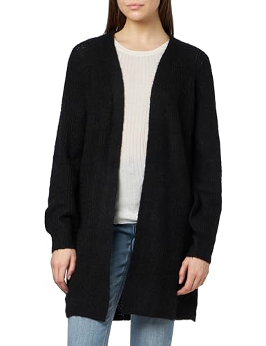 VERO MODA Damen VMMILI LS Open Cardigan GA Boo Strickjacke, Black, L von VERO MODA