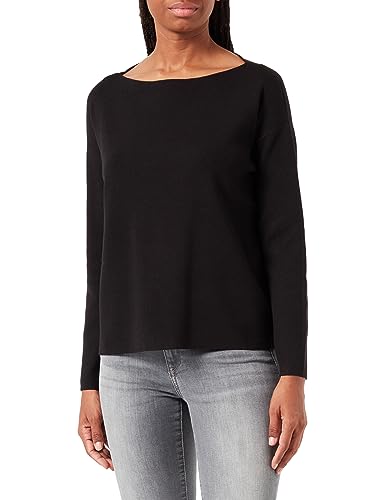 VERO MODA Damen VMNANCY LS Boatneck GA NOOS Pullover, Black, S von VERO MODA