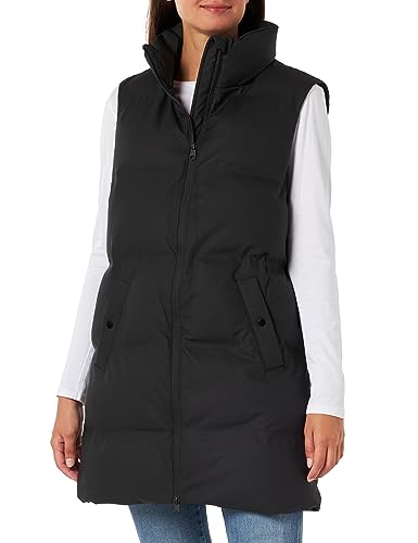 VERO MODA Damen VMNOE AW23 Coated Waistcoat BOOS Weste, Black, XS von VERO MODA