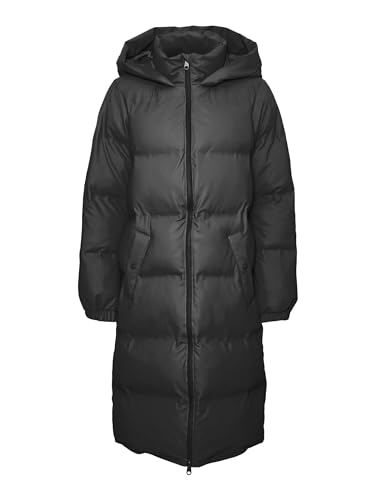 VERO MODA Damen VMNOE AW23 Long Coated Coat BOOS Mantel, Black, XS von VERO MODA