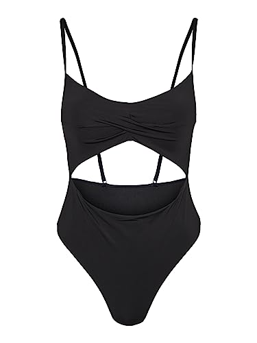 VERO MODA Damen VMOLIVIA Swimsuit Badeanzug, Black, L von VERO MODA