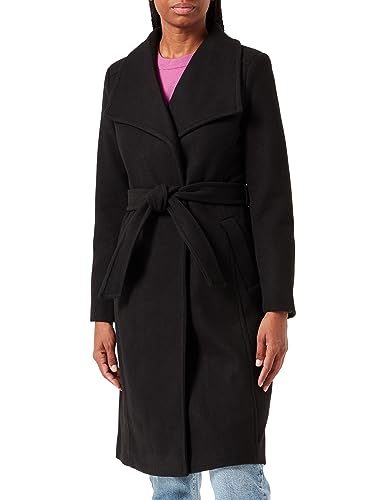 VERO MODA Damen VMPAULA FIE Long Coat NOOS Mantel, Black, M von VERO MODA