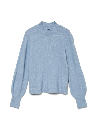 VERO MODA Damen VMPIPPA LS Highneck Pullover GA Boo Strickpullover, Allure/Detail:Melange, XS von VERO MODA