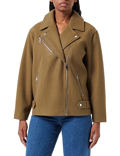 VERO MODA Damen VMPOPEMMY Biker Jacket BOOS CP Jacke, Capers/Detail:SOLID, L von VERO MODA