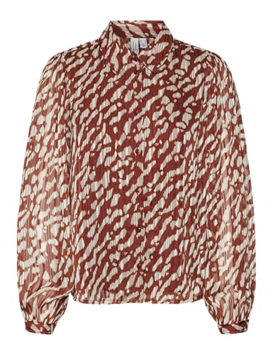 VERO MODA Damen VMRIE L/S Shirt WVN BTQ GA Langarmbluse, Fired Brick/AOP:RIE, XS VERO MODA Damen VMRIE L/S Shirt WVN BTQ GA Langarmbluse, Fired Brick/AOP:RIE, XS von VERO MODA