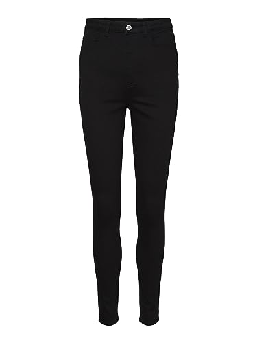 VERO MODA Damen VMSANDRA SHR Skinny Black NOOS Jeans, One Size von VERO MODA