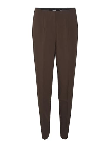 VERO MODA Damen Vmsandy Hr. Tapered Buksebukser Noos Karottenhose, Coffee Bean, L / 34L EU von VERO MODA