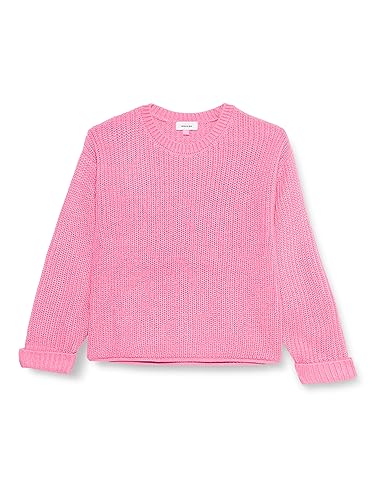 VERO MODA Damen VMSAYLA FOLD LS O-NCK Pullover Girl NOOS Strickpullover, Sachet Pink, 16-44 von VERO MODA