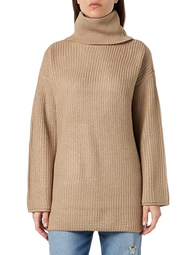 VERO MODA Damen VMSAYLA LS Oversize COWLNK Boo Pullover, Silver Mink, M von VERO MODA