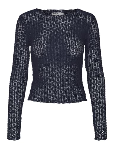 VERO MODA Damen VMSHELBY LS O-Neck Short TOP VMA NOOS Langarmshirt, Seaborne, Small VERO MODA Damen VMSHELBY LS O-Neck Short TOP VMA NOOS Langarmshirt, Seaborne, Small von VERO MODA