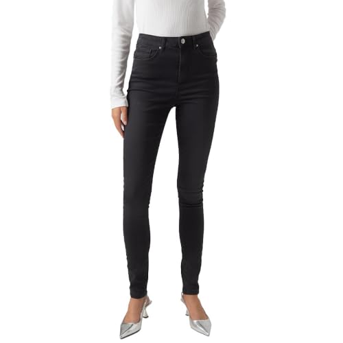 VERO MODA Damen VMSOPHIA HR Skinny J Soft VI2102 GA NOOS Jeans, Dark Grey Denim, L/30 von VERO MODA