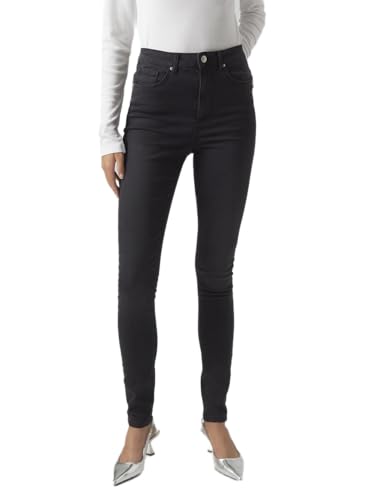 VERO MODA Damen VMSOPHIA HR Skinny J Soft VI2102 GA NOOS Jeans, Dark Grey Denim, L/30 von VERO MODA