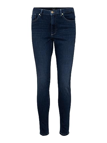 VERO MODA Damen VMSOPHIA HR Skinny RI3137 NOOS Jeans, Dark Blue Denim, L/30 von VERO MODA