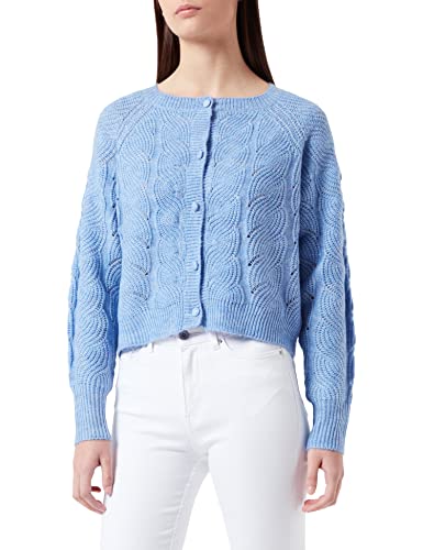 VERO MODA Damen Vmstinna Ls Structure Cardigan Ga Noos Strickjacke, Grapemist, S EU von VERO MODA