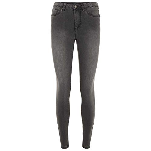 VERO MODA Damen VMTANYA MR S Piping Jeans VI207 GA 10225234, Dark Grey Denim, XL/30 von VERO MODA