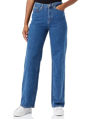 VERO MODA Damen VMTESSA HR Straight RA360 GA NOOS Jeans, Medium Blue Denim, 29/30 von VERO MODA