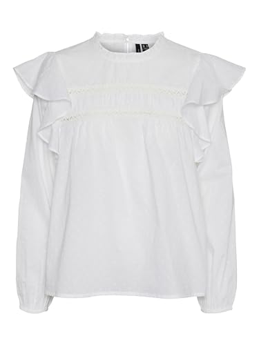 VERO MODA VMTRINE LS LACE TOP WVN GA von VERO MODA