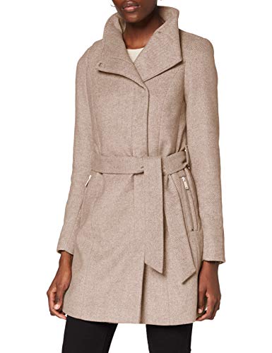 VERO MODA Damen VMTWODOPE Belt 3/4 Wool Jacket GA N 10237744, Silver Mink/Melange, L von VERO MODA