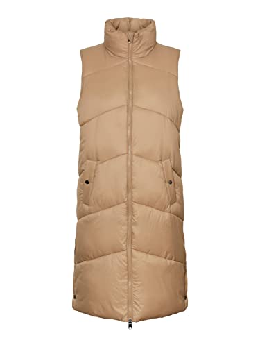 VERO MODA Damen VMUPPSALA 3-4 Waistcoat NOOS PTT Pufferweste, Tigers Eye, S/P von VERO MODA