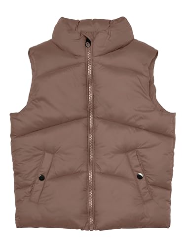 VERO MODA Damen VMUPPSALA Short Waistcoat Girl NOOS Weste, Brown Lentil, 140 von VERO MODA