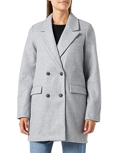 VERO MODA Damen VMVINCEAURA Jacket BOOS Jacke, Light Grey Melange, XS von VERO MODA