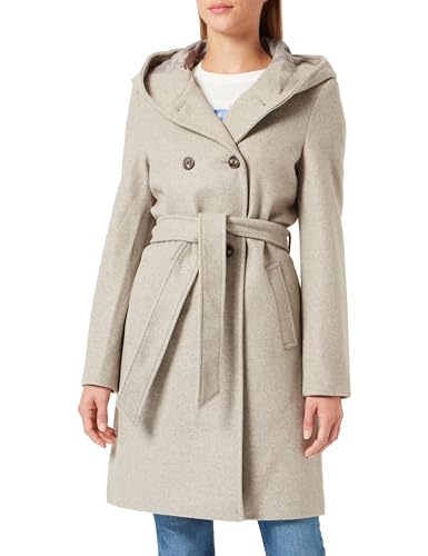 VERO MODA Damen VMVINCEFIONA Coat BOOS Mantel, Silver Mink/Detail:Melange, S von VERO MODA