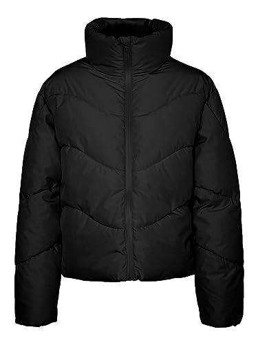 VERO MODA Damen VMWAVE Short Jacket BOOS Jacke, Black, XL von VERO MODA