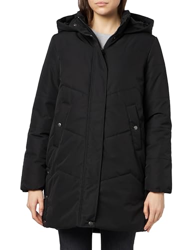 VERO MODA Damen VMWILLA Coat BOOS Mantel, Black, S von VERO MODA